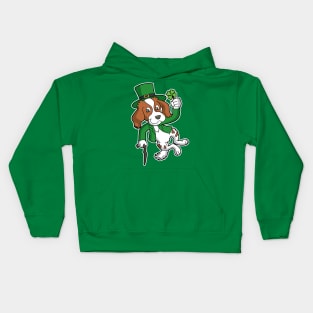 Irish Setter Dog St Patrick's Day Heel Click Kids Hoodie